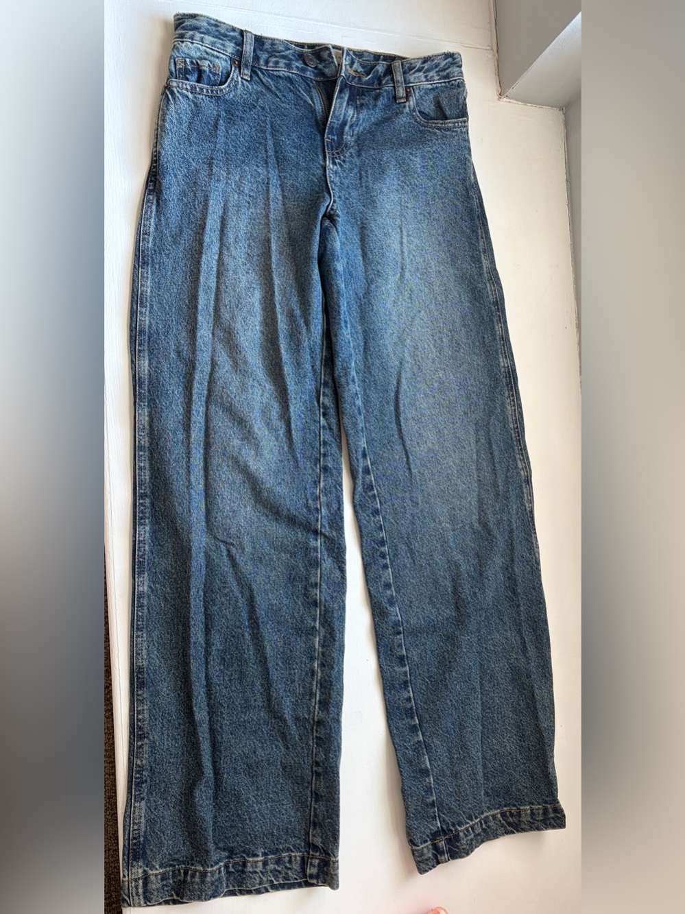 PacSun Women's Casey Low Rise Baggy Wide Leg Blue Denim Jeans